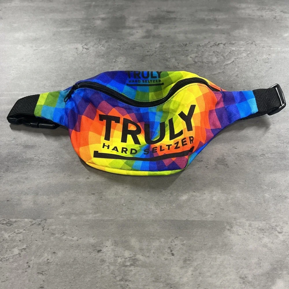 Truly Waist Bag Fanny Pack Belt Festival Pouch Crossbody Minimal Belted Neon - Picture 1 of 7
